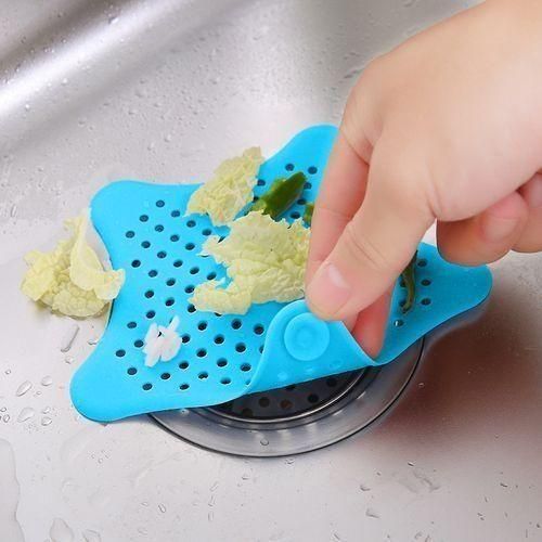 SXCHEN Set of 4 Anti-Clogging Sink Strainers Kitchen Floor Drain Vegetable Sink