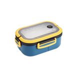 Leak proof lunch boxes and handbags with hidden handles for children and adults, perfect for schools, offices, and outdoors (blue)