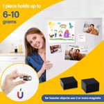 110Pcs Square Magnetic Tape Strip with Adhesive Backin One Side Self Adhesive on The Other Side for Fridge Organisation,Art Project,Classroom