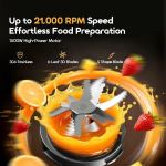 Oraimo OmniBlend 5 in 1 shredding, juicing, blending, chopping &amp; grinding 21000 RPM Speed Blender