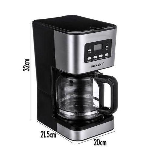 Sokany 12-Cup Programmable Coffee Maker, Regular &amp; Strong Brew Drip Coffee Machine for Home and Office