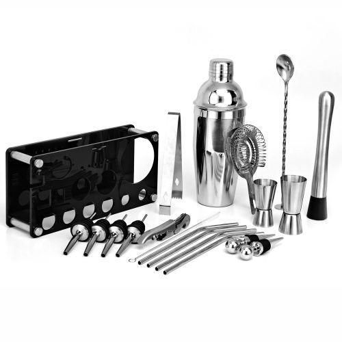 20pcs/set Cocktail Set Boston Shaker Stainless Steel