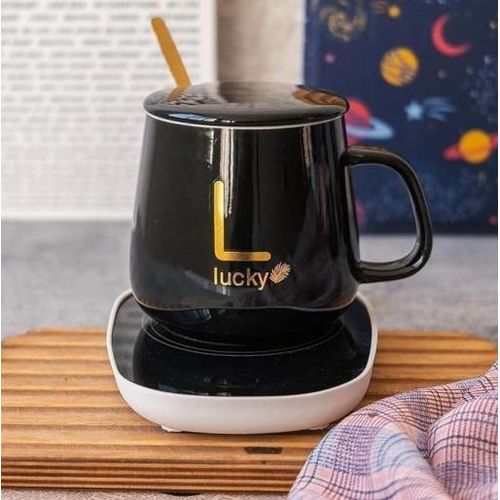 Electric Coffee Cup Mug / Warmer Heater Pad/Heated Coaster,55 Degree Constant Temperature Ceramic Cup
