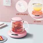 Coffee Mug Warmer, Cup Warmer Coaster With Off For Desk USB Electric Beverage Tea Water Milk Warmer For Coffee Milk, Tea And Hot Chocolate