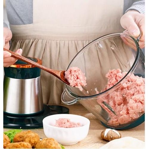 Stainless Steel Meat Grinder, 2L, 1 Set Of Blades, White