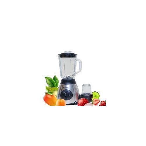 2-in-1 Blender &amp; Grinder – 350W, Stainless Steel Base, Glass Jar