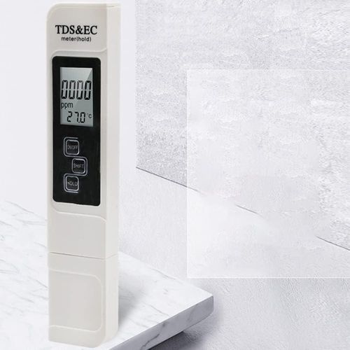 White LCD Digital Salinity and Temperature Meter for Aquariums and Ponds