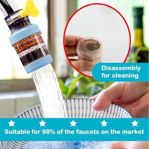 Napin Water Filter Purifier 6-Layer Filtering Adjustable Universal