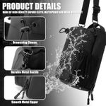 CustomWaterproof Nylon Zipper Magnet Phone Crossbody Pouch Sport Fitness Water Bottle Holder Magnetic Gym Bag for Gym with Strap