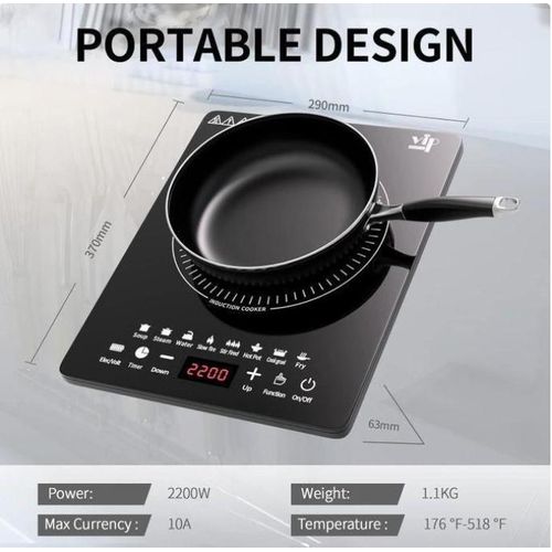 Sokany Single Plate Induction Cooker for Induction Enabled Cookware