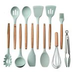 11 Piece Silicone Kitchen Utensil Set, Non-Stick Spoons