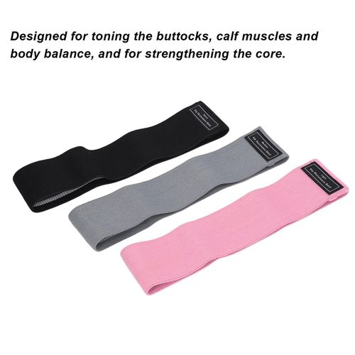 3PCS Resistance Bands Elastic High Pulling Force Exercise Workout Band for Legs Squat Hip Training