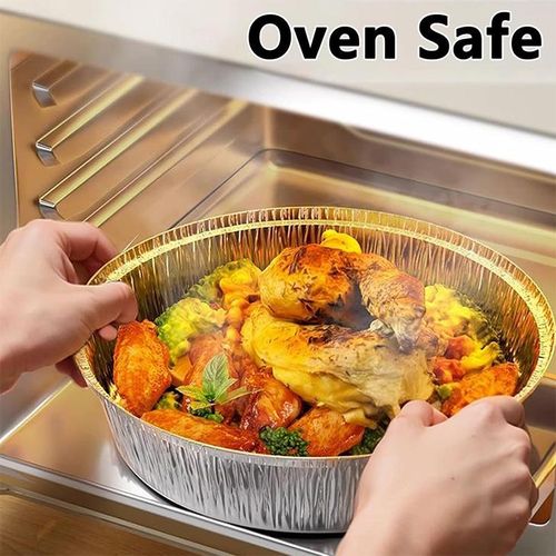 55 Pack Disposable Aluminum Pans for Baking, Roasting &amp; Reheating