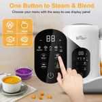 Flushrenic Baby Food Maker,Baby Food Maker with Timer,Large Capacity, Multifunctional Cooking Food Mills for Camping Travel