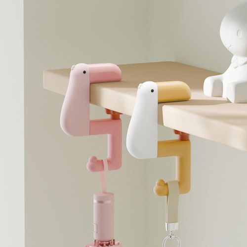 Foldable Bag Hook Purse Holder for Table, Portable No-Paste Desk Clamp Hanger with Anti-Slip Design, Sturdy Metal Hook for Hanging Handbag/Backpack/Tote (Home/Office/Travel)