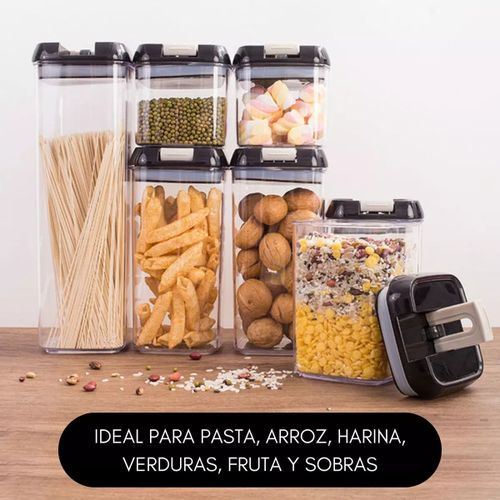 7 PCS Boîte Alimentaire Scellée, Pot De Stockage De Céréales Et De Produits Secs, Conteneur De Cuisine, Boîte De Rangement