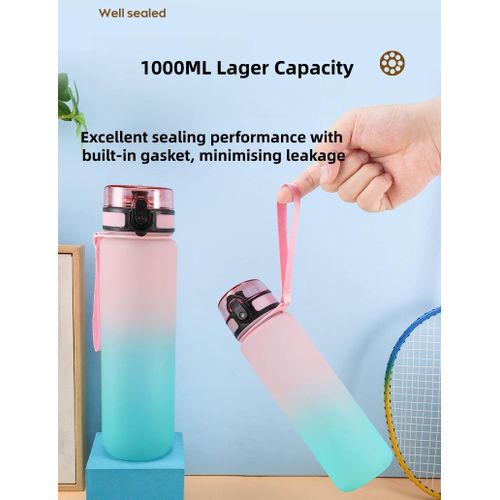 Homarom New Water Bottles Portable Sports Water Bottle,Gradient Drink Bottle