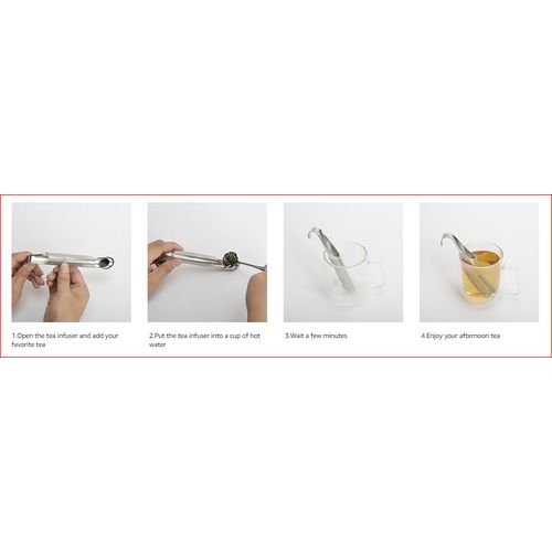 Tea Filter Pipe Shape Loose Leaf Diffuser Tea Strainer Steel tea Infuser Teapot Accessories Kitchen Utensils Kitchen Accessories