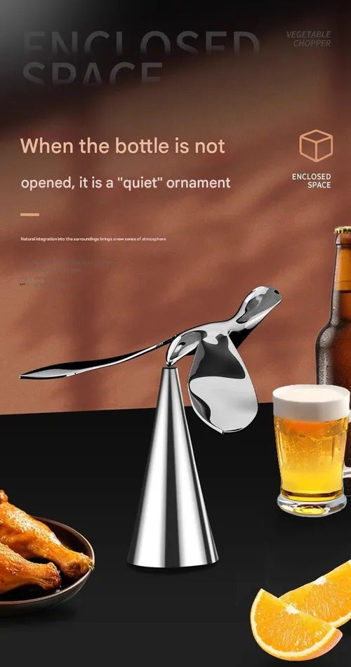 Bird bottle opener tumbler balance bird metal creative ornaments bird beer opener tool suspension bottle opener