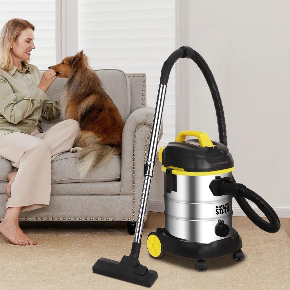 Winning Star Barrel Vacuum Cleaner 25L 1800W | Heavy Duty Floor & Carpet Vacuum