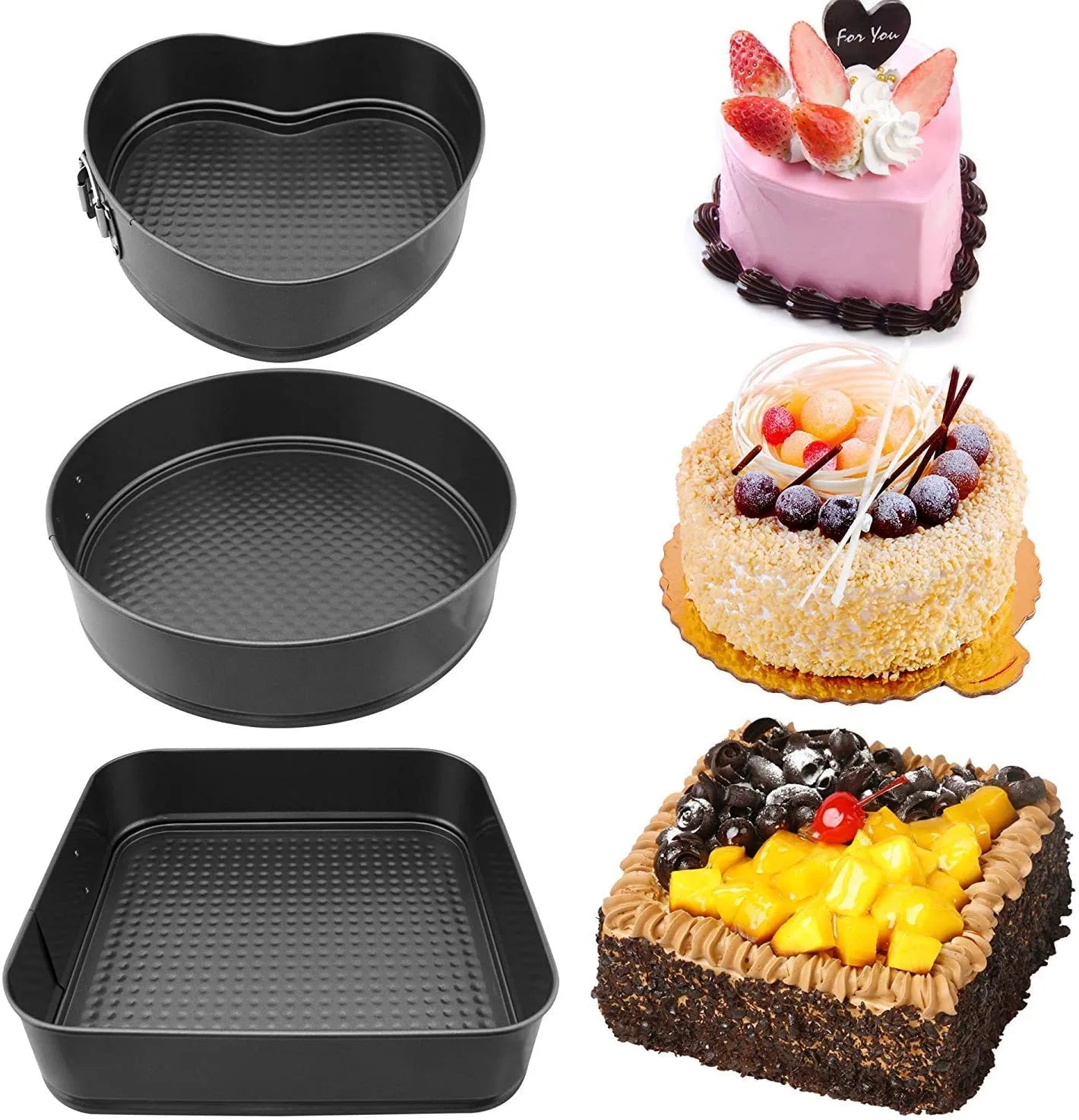 Leak Proof Heart/Round /Rectangle/Set  Removable Bottom