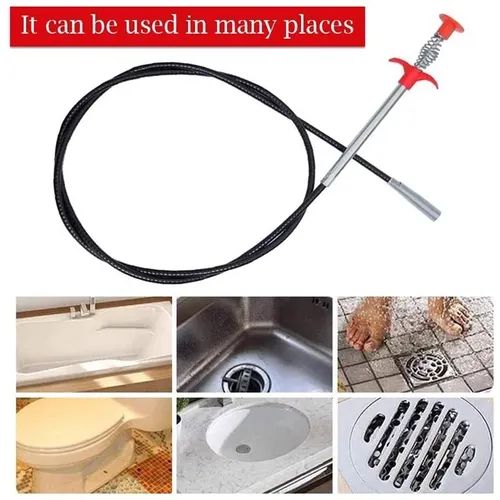 Sink Claw Pick up Kitchen Cleaning Tools Pipeline Dredge Sink Hair Brush Cleaner Bend Toilet Removal