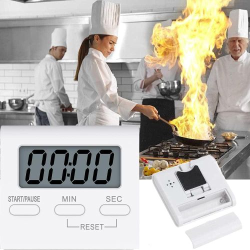 Flushrenic Kitchen Timer, Digital Kitchen Timers Magnetic Countdown Timer with Loud Alarm, Big Digits, Back Stand for Cooking, Classroom, Teachers - AAA Battery Included