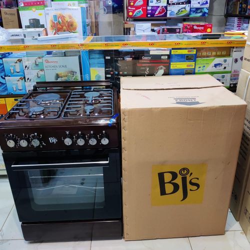 BJS Quality Standing Cooker 60x60 3-GAS+1 Hot Plate With Turbo-FAN Quality Standing Cooker