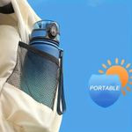 TIMBUTUS Portable Sports Water Bottle,Gradient  Drink  Bottle 1000ml