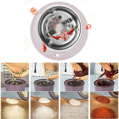 Coffee Grinder Multi-Functional Electric Stainless Steel Multifunction Household Electric Cereals Grain Portable Coffee Bean Seasonings Spices Mill Powder Grinder Machine For Kitchen