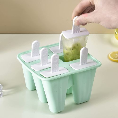 Homemade Popsicle Mould With Silicone Funnel And Cleaning Brush
