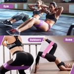 KipFit Fabric Resistance Band Set - Non Slip Exercise Bands To Workout Glutes, Thighs &amp; Legs