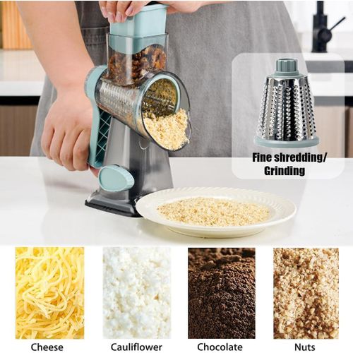Multifunctional Keoke Cheese Grater Vegetable Cutter Vegetable Cutter Household Shredder Potato Shred Slicer Grater - Transparent Gray