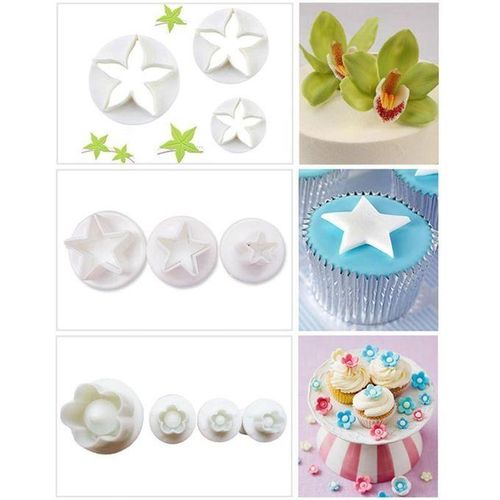 33pcs bake tool flower plunger fondant mold cutter