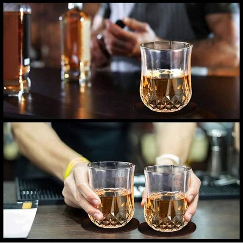 Whisky Stones and Glasses Gift Set, Whisky Granite Chilling Stones