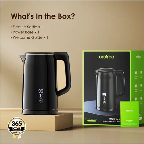 Oraimo Smart Kettle Byte OH-K500 2000W 304 Stainless Steel Electric Kettle