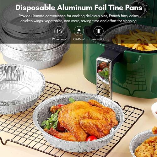 55 Pack Disposable Aluminum Pans for Baking, Roasting &amp; Reheating
