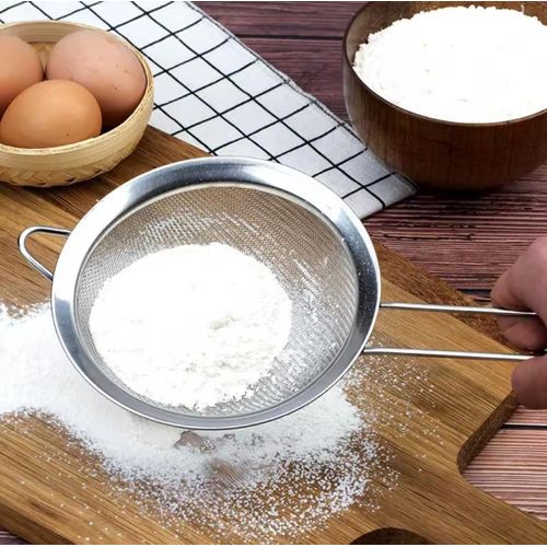 3-Piece Stainless Steel Kitchen Sieve Set – Fine Mesh Strainers