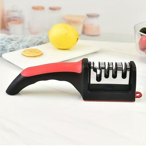 Knife Sharpener 4 Stages Professional Kitchen Sharpening Stone Tungsten Dia