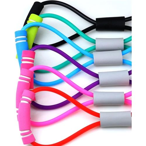 Fitness Pulling Rope Muscle Training Elastic Resistance Bands for Yoga Sports Exercise, Resistance Bands Set For Women &amp; Men Pilates Workout Elastic Exercise Bands