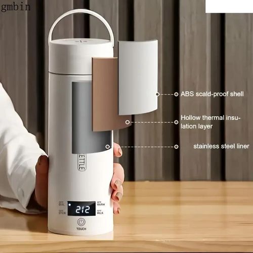 Portable Electric Kettle Stainless Steel 4 Temperature Control Quick Boil Ideal for Home Office Travel