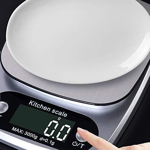 Multi-measuring kitchen scale, high-precision stainless steel LED digital scale - 10kg 1g