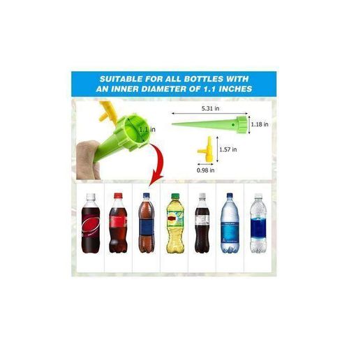 20 Pack Auto Drippers Self Plant Watering Spikes Automatic Adjustable Control Valve Switch Design