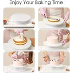 Round Easy Rotate Cake Stand for Rotating Platform for Cake Baking, 28 cm, Cake Decoration Turning Table