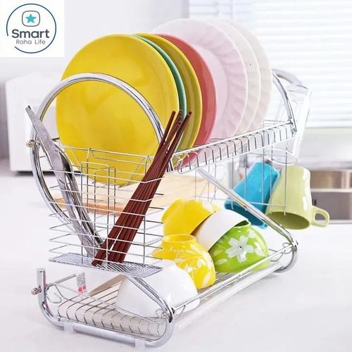 Smartraha life RahaLife 20nch Stainless Steel Dish Rack-2 Tier