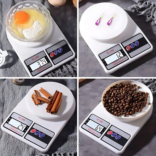 Electronic Digital Kitchen Scale 10KG/1g-White