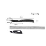 3-Piece Kitchen Knife Set - 1 Black Stainless Steel Knives with Sheaths, Cutting Board, and a Melon scraper- Stainless Steel Kitchen Knives with PP Ergonomic Handle (Black)