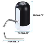 Pump Portable Electric Water Dispenser Pump For 5 Gallon Bottles, USB Rechargeable
