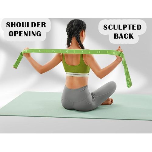 Pilates Yoga Stretch Resistance Elastic Bands for Exercise Fitness Gym Home Workout Physical Therapy