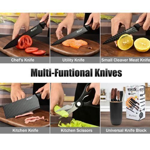 6-piece Professional Chef's Rust-proof Kitchen Kn-ife S-et